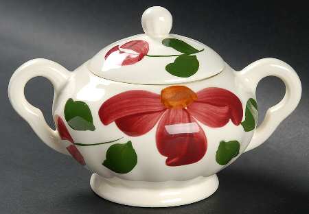 Windflower Sugar Bowl & Lid