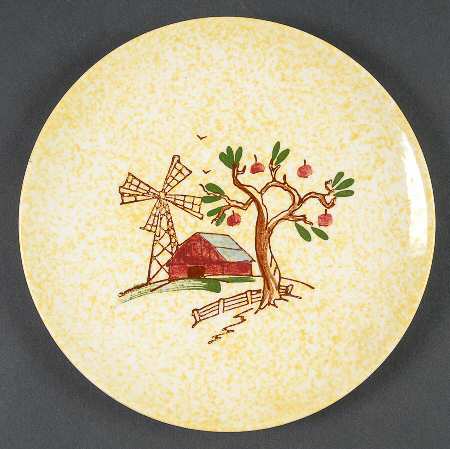 Windmill Salad Plate