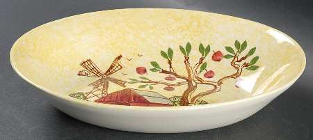 Windmill 9" Oval Vegetable Bowl
