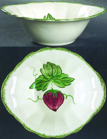 Wild Strawberry Lugged Cereal Bowl