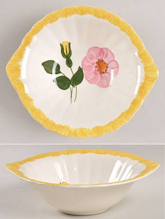 Wrinkled Rose Lugged Cereal Bowl