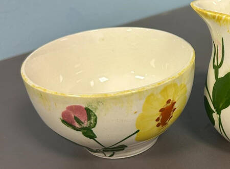 Wrinkled Rose Mini Open Sugar Bowl