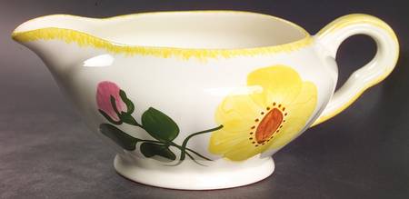 Wrinkled Rose Gravy Boat