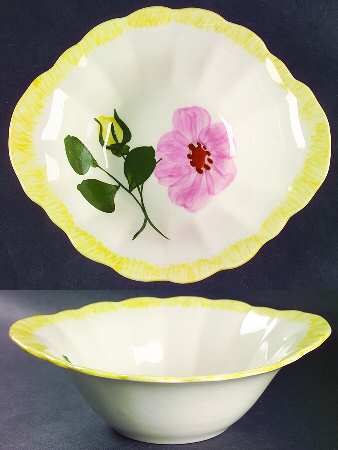 Wrinkled Rose Lugged Cereal Bowl