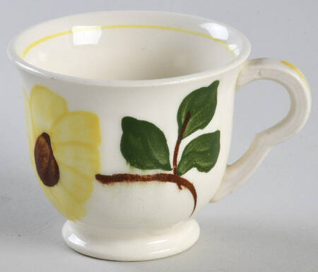 Yellow Nocturne Footed Demitasse Cup