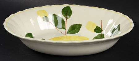 Yellow Nocturne 9" Oval Vegetable Bowl