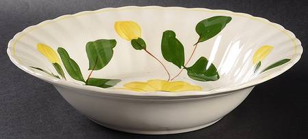 Yellow Nocturne 9" Round Vegetable Bowl