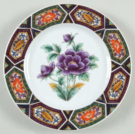 Amethyst Kutani Salad Plate