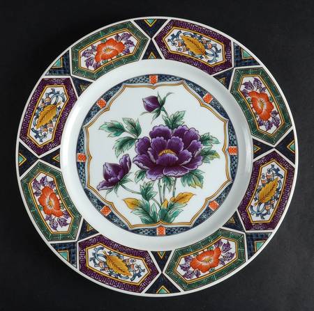 Amethyst Kutani 12" Chop Plate (Round Platter)