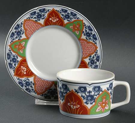 Ancestral Garden Flat Cup & Saucer Set