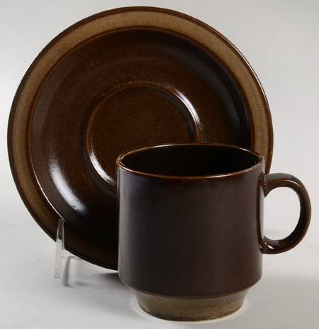 Aztec Flat Cup & Saucer Set