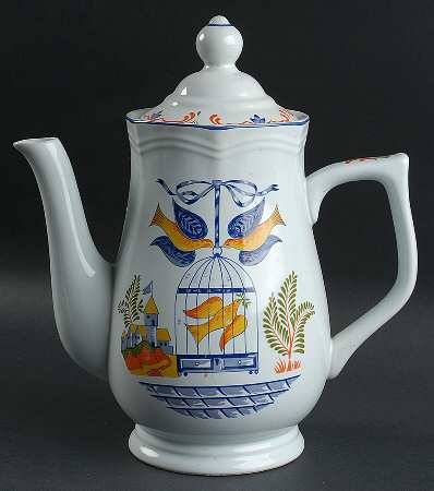 Bird Cage Coffee Pot & Lid