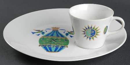 Fancy Free Snack Plate & Cup Set