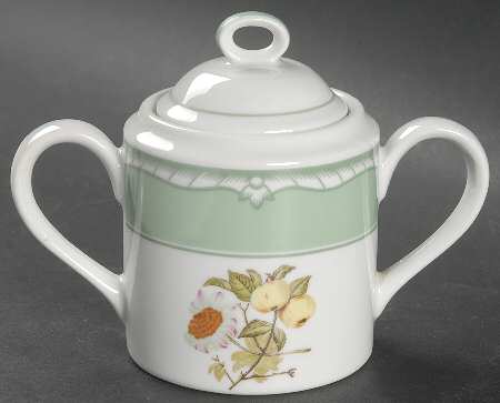 Devonshire Green Sugar Bowl & Lid