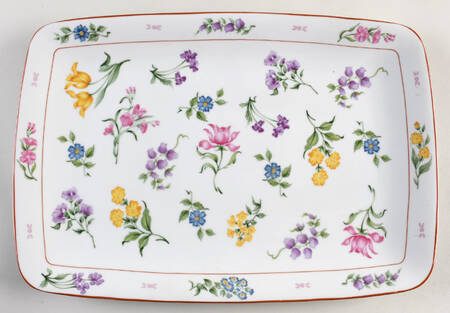 Floral Fantasy 14" Rectangular Serving Platter