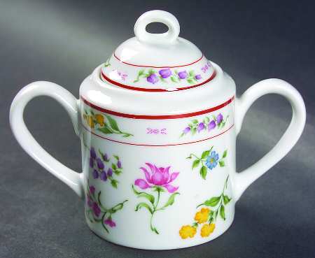 Floral Fantasy Sugar Bowl & Lid