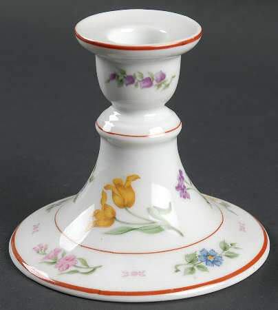 Floral Fantasy Single Light Candlestick