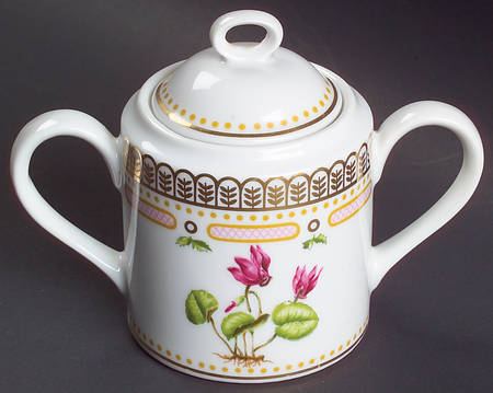 Floral Potpourri Sugar Bowl & Lid