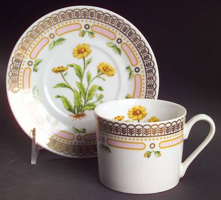 Floral Potpourri Flat Cup & Saucer Set