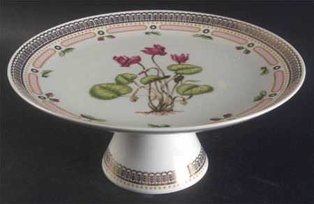 Floral Potpourri 10" Diameter Pedestal Cake Stand