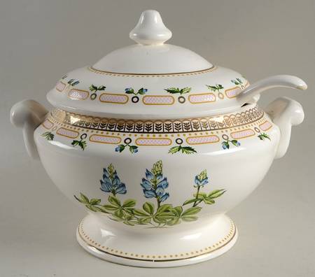 Floral Potpourri Tureen & Lid w/Ladle
