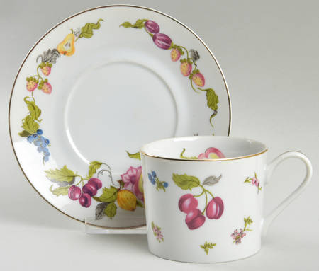 Garden of Eden Flat Cup & Saucer Set