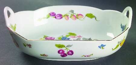 Garden of Eden 7" Oval Handled Bowl