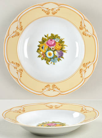 Hampton Gardens Rim Soup Bowl