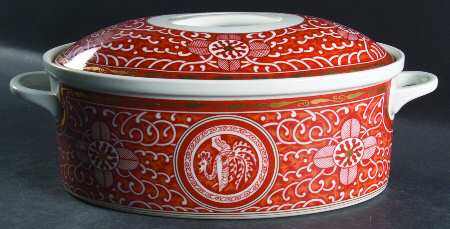 Imperial Brocade 2 Quart Oval Covered Casserole