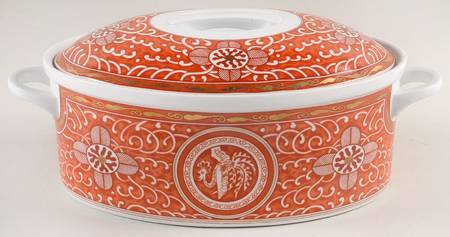 Imperial Brocade Oval Covered Vegetable