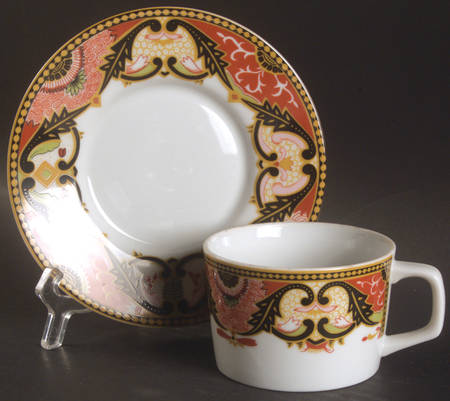 Imperial Imari Flat Cup & Saucer Set