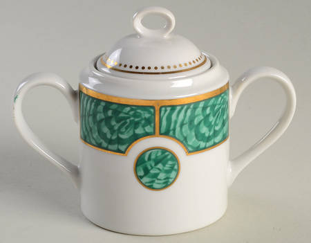 Imperial Malachite Sugar Bowl & Lid