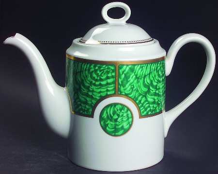 Imperial Malachite Coffee Pot & Lid