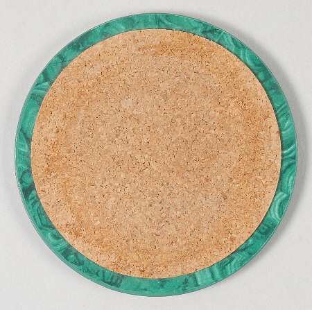 Imperial Malachite Cork/Wood/Plastic Coaster