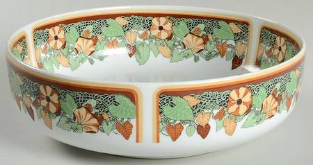 L'Art Nouveau 9" Salad Serving Bowl