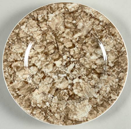 Marble Ware Brown Salad Plate