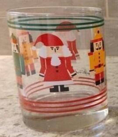 Nutcracker Parade Glassware Double Old Fashioned