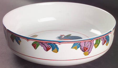 Oriental Peacock 9" Salad Serving Bowl