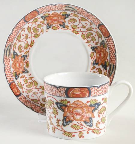 Peony Flat Cup & Saucer Set