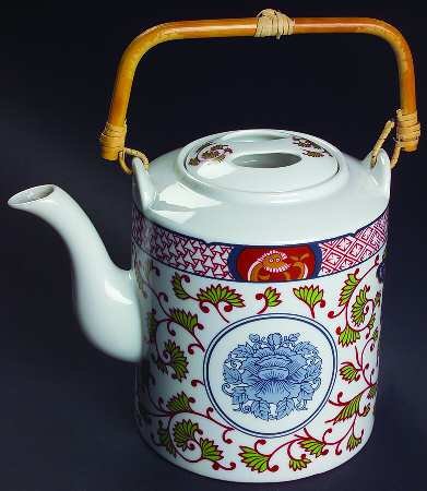 Peony Coffee Pot & Lid