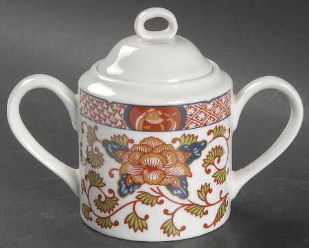 Peony Sugar Bowl & Lid