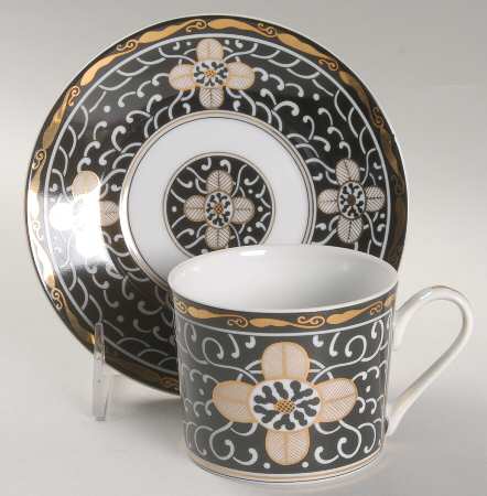 Royal Tapestry Flat Cup & Saucer Set