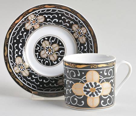 Royal Tapestry Flat Demitasse Cup & Saucer Set