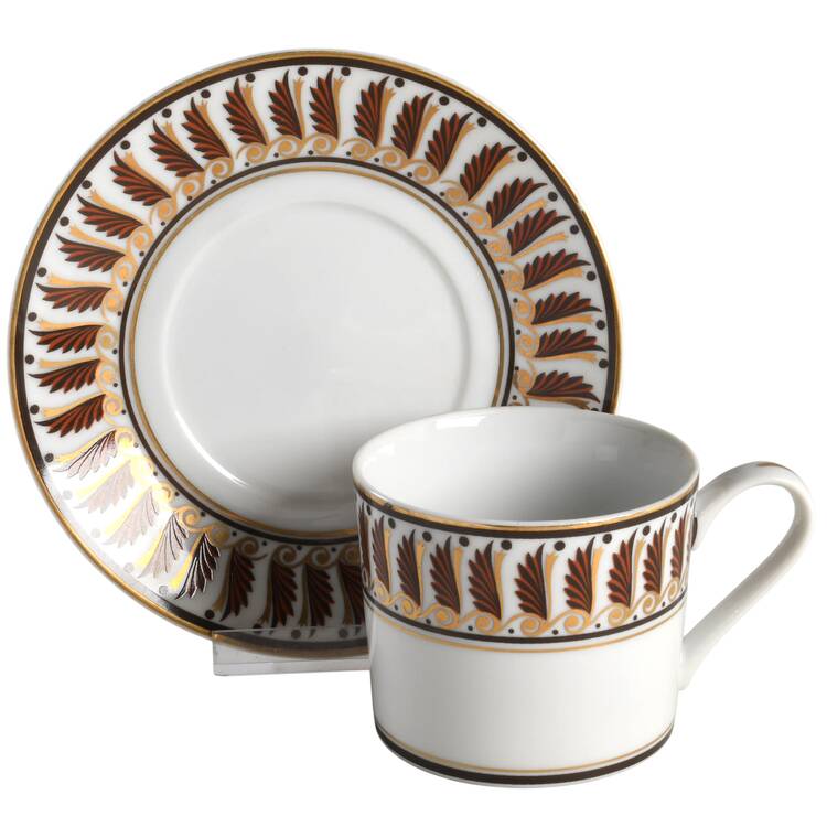 Royale Flat Cup & Saucer Set