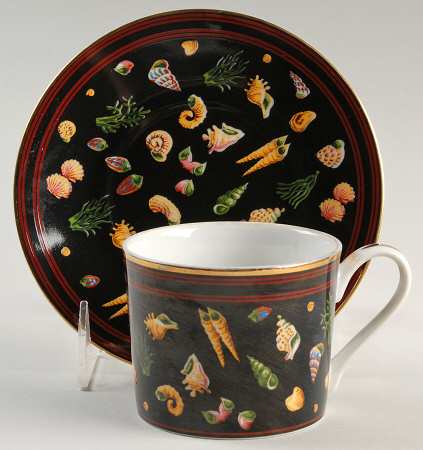 Secrets of The Sea Flat Cup & Saucer Set