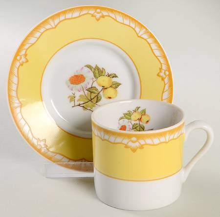 Somerset Flat Demitasse Cup & Saucer Set