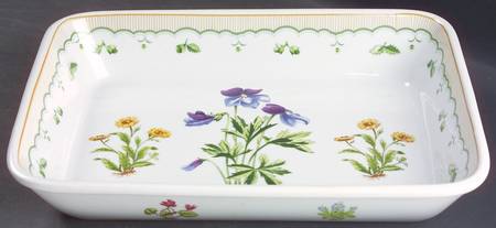 Victorian Gardens 12" Rectangular Baker