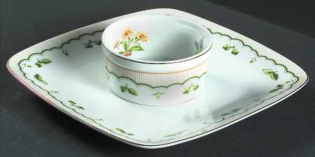 Victorian Gardens 1 Piece Chip/Dip-No Spreader
