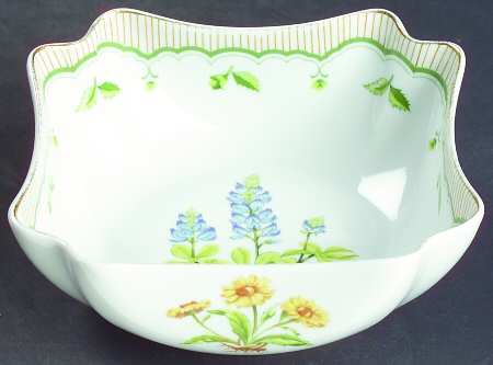 Victorian Gardens 5" Square Bowl by Georges Briard