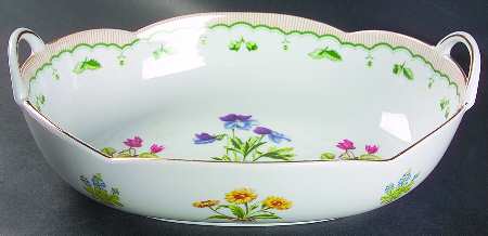 Victorian Gardens 11" Oval Vegetable Bowl